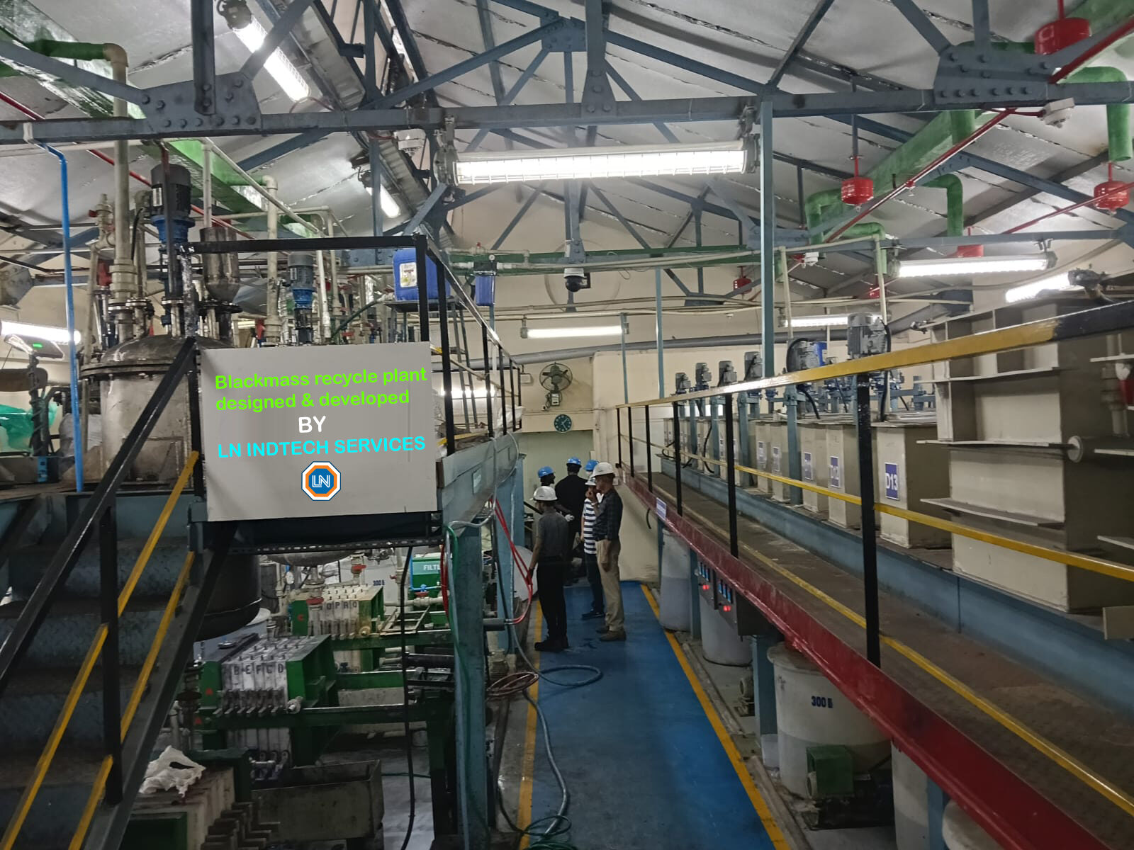 Black Mass Processing Hydrometallurgical Plant for Lithium-Ion Battery Recycling